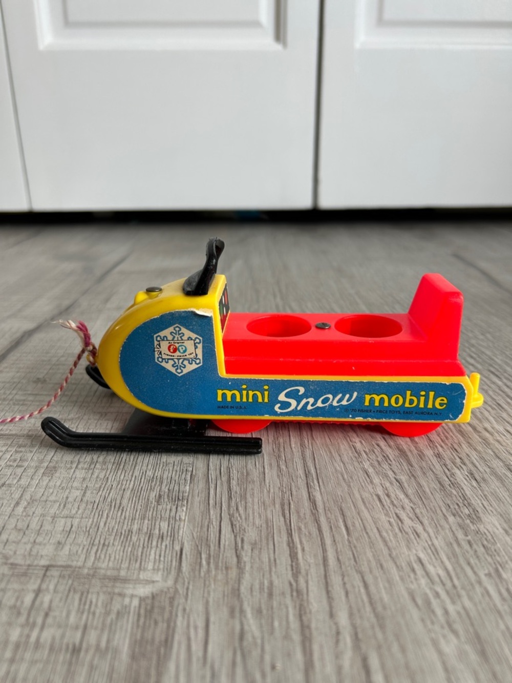 Vintage Fisher-Price Mini Snow Mobile - #705